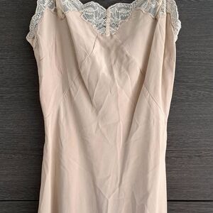 All Saints Cream Lace Chemise